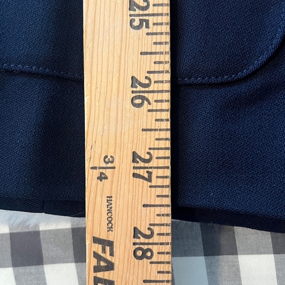 VTG Ralph Lauren Navy WOOL Blazer Embroidered Crest Patch Women's Size 6 Preppy - Picture 13 of 16